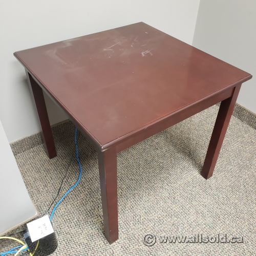 27" Mahogany Square Side End Table Allsold.ca Buy & Sell Used